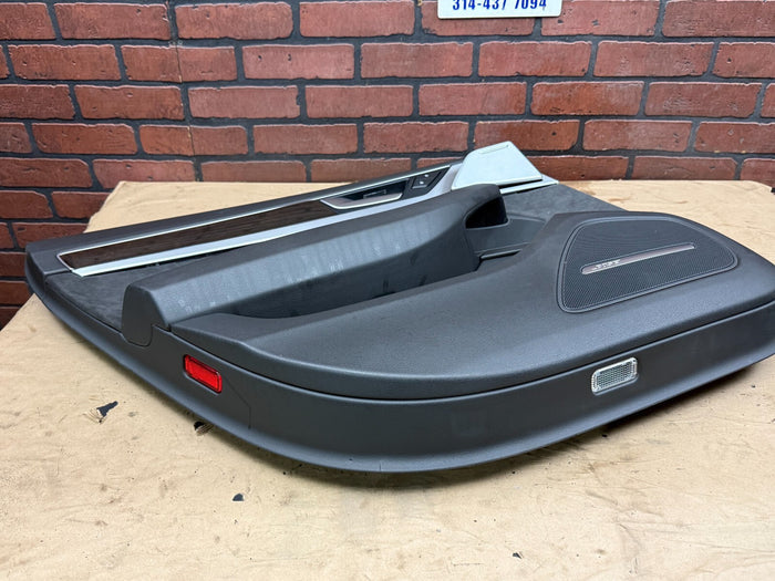 2011-2018 AUDI A8 D4 QUATTRO Rear Door Trim Panel Cover Driver Left Brushed OEM
