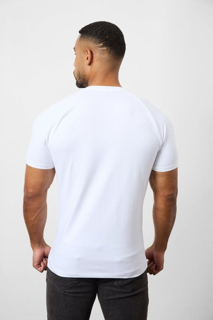 3 Pack Athletic Fit Crew Neck T-Shirt in Sage/ White/ Sand - TAILORED ATHLETE - USA
