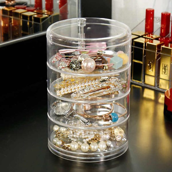 Acrylic 360° Rotating Jewellery Box