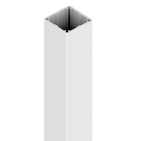 Aluminium 50mm Post - 1800mm - WHITE powder coated - Image 1