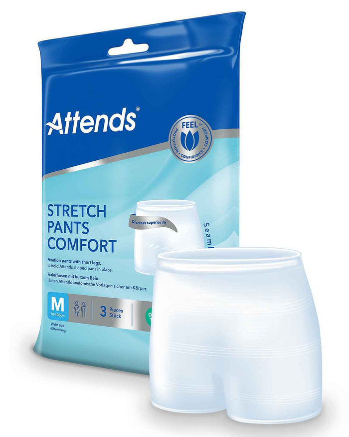 Attends Incontinence Washable Stretch Fit Pants - White - Country Collection