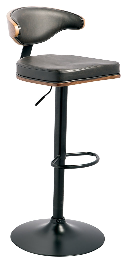 Bellatier D120-330 BrownBlack Tall UPH Swivel Barstool1CN