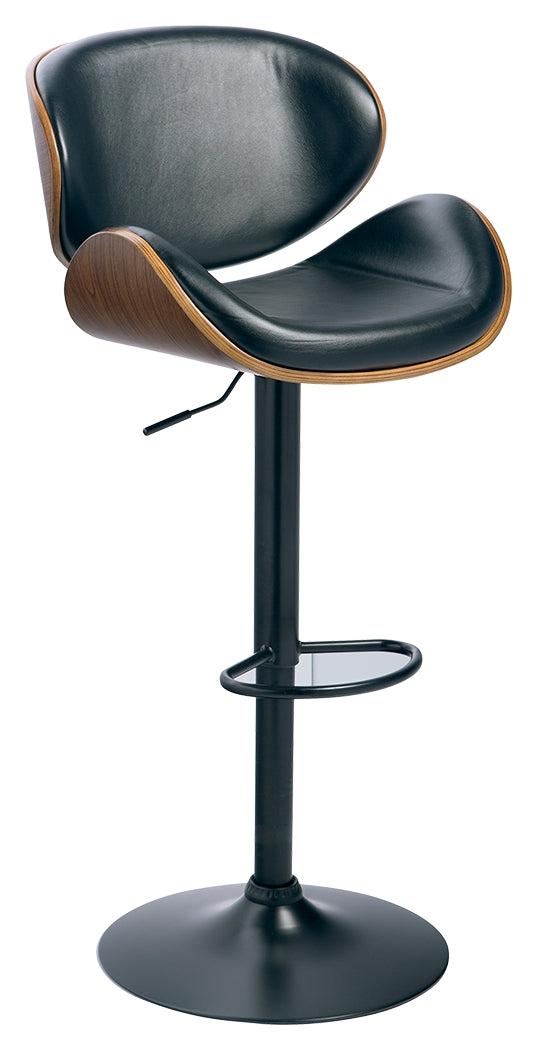 Bellatier D120-530 Black Tall UPH Swivel Barstool1CN