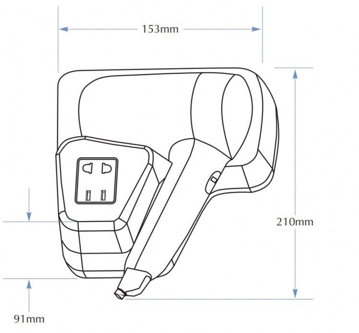 Bradley 5-Star 220-110 Dual Heat Hair Dryer
