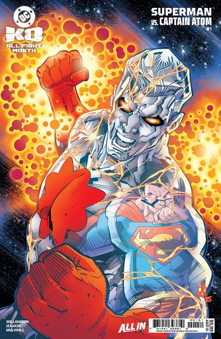 DC K.O. SUPERMAN VS CAPTAIN ATOM #1 (ONE SHOT) CVR E SEAN IZAAKSE CARD STOCK VAR