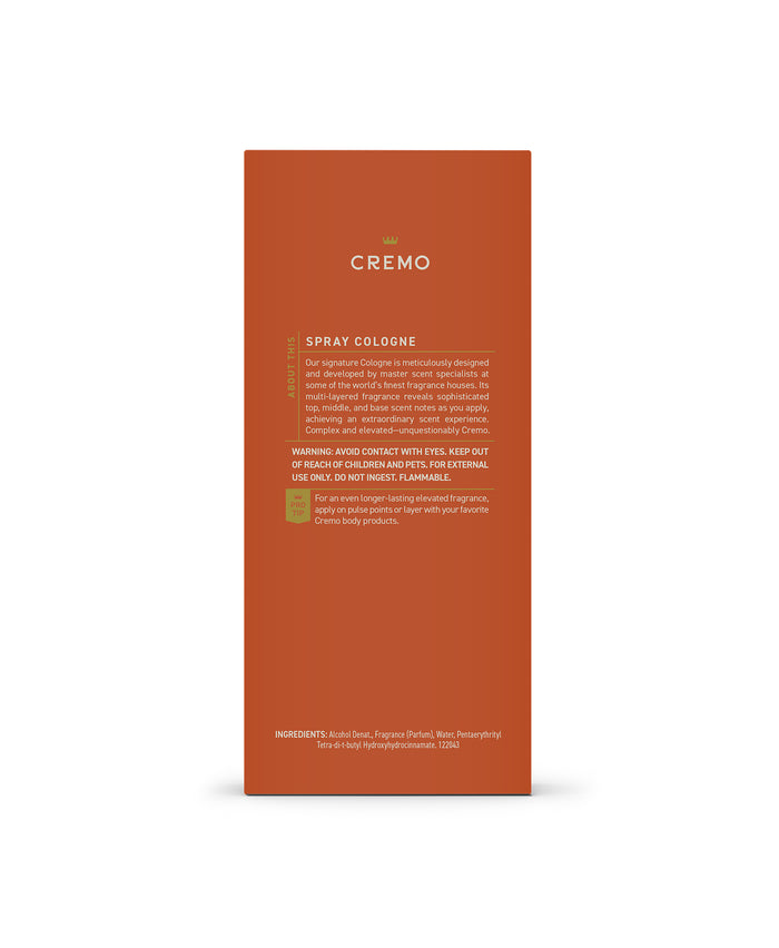 Golden Amber Spray Cologne