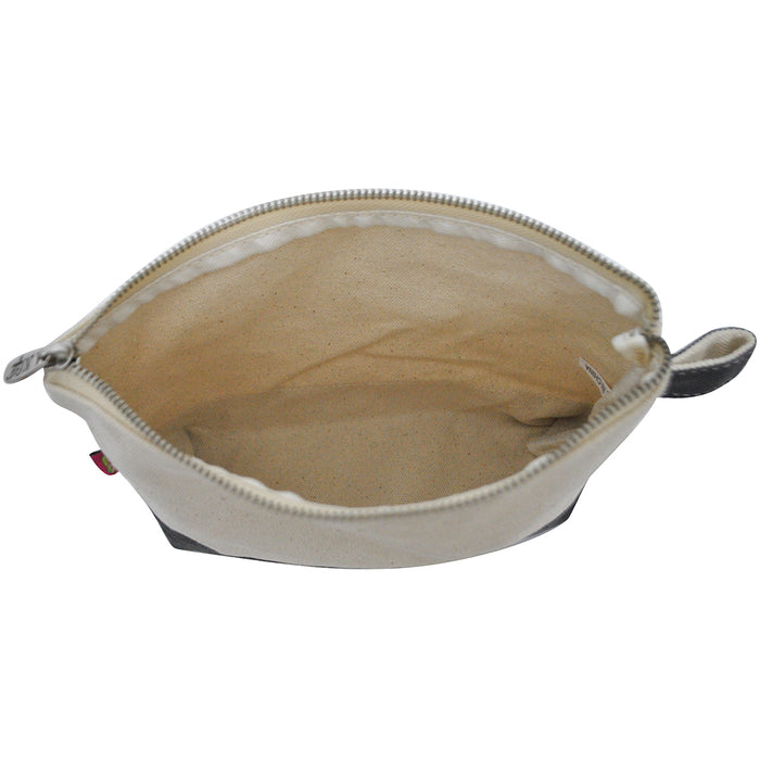 Gray NGIL Large Jute Cosmetic Case