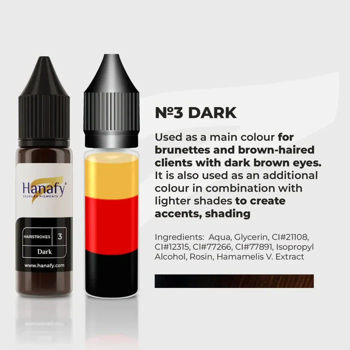 Hanafy - Hairstroke Pigment - N3 Dark