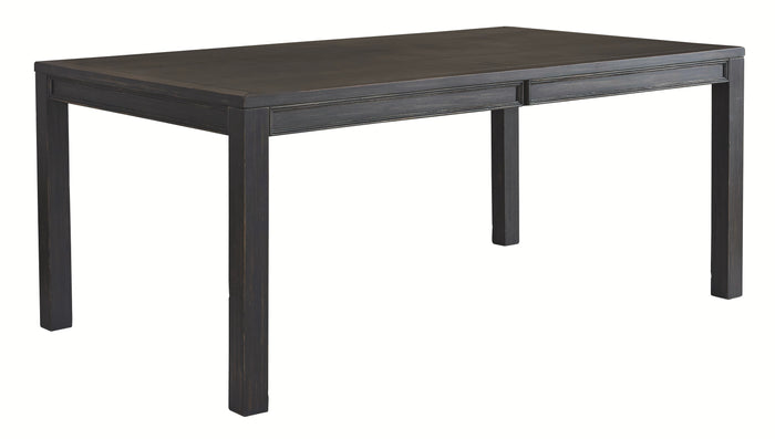 Jeanette D702-25 Black Rectangular Dining Room Table