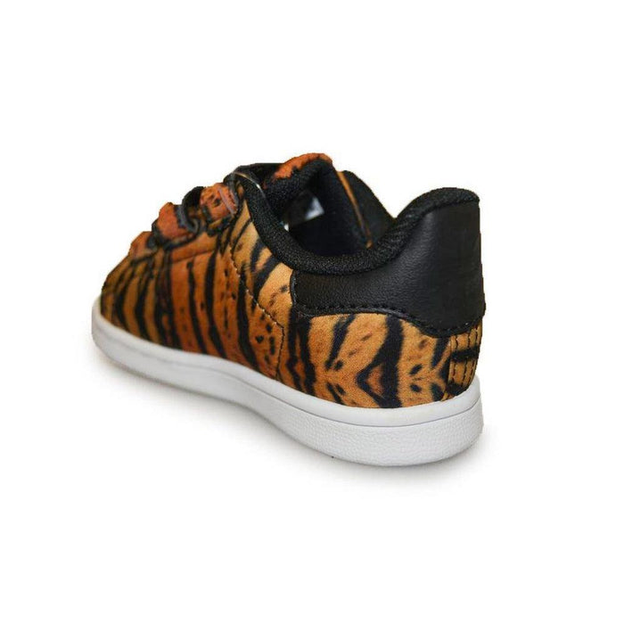 Kids Adidas Stan Smith CF C - AQ2971 - Orange Black Tiger Print Trainers-Adidas Brands, Kids (10-12.5), Stan Smith-Foot World UK