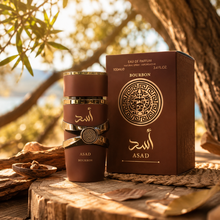 Lattafa Asad Bourbon Eau de Parfum 100ml perfume bottle