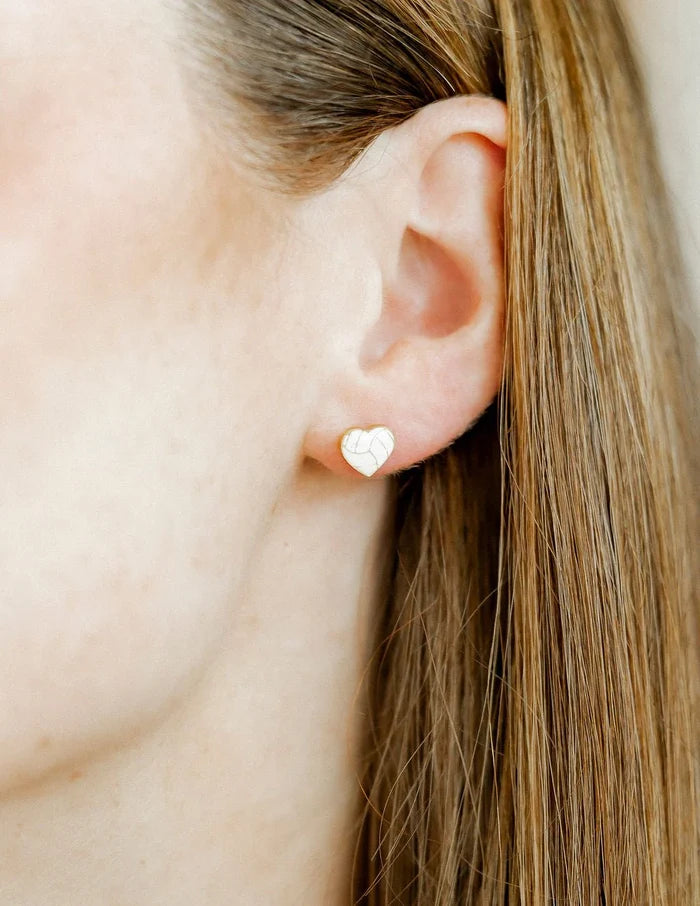 Linny Co - Volleyball Flat Back Earrings