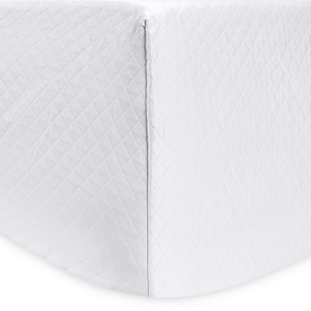 California King Box Spring Cover / White