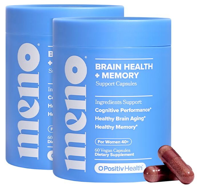 MENO - Brain Health & Memory Support Capsules - 2 Bottle Subscription