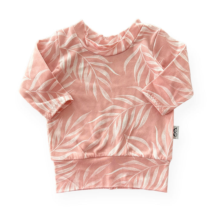 Pink Pampas Leaves Lounge Top