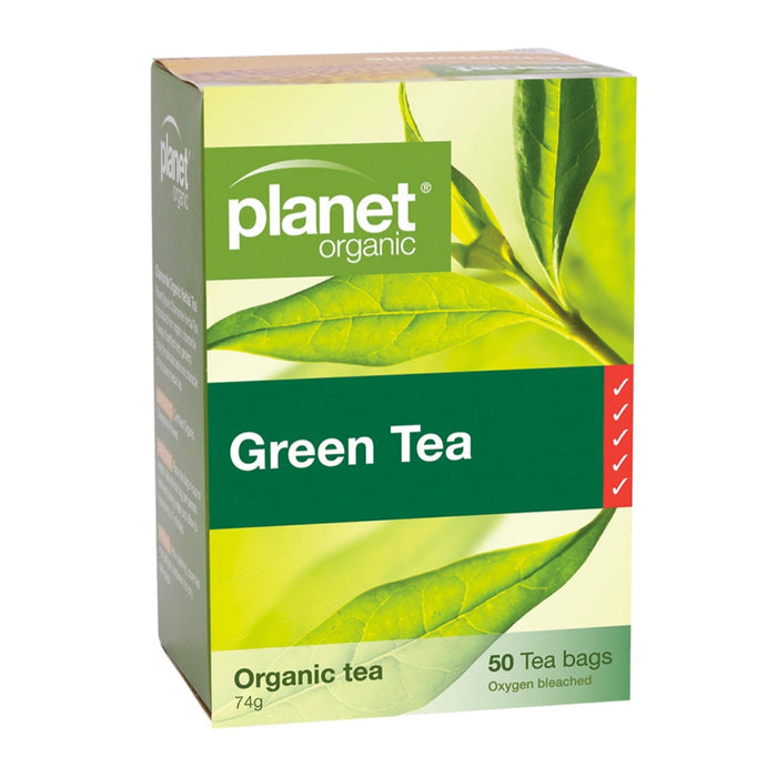 PLANET ORGANIC Green Tea Herbal Tea - 50 Bags - L'Organic
