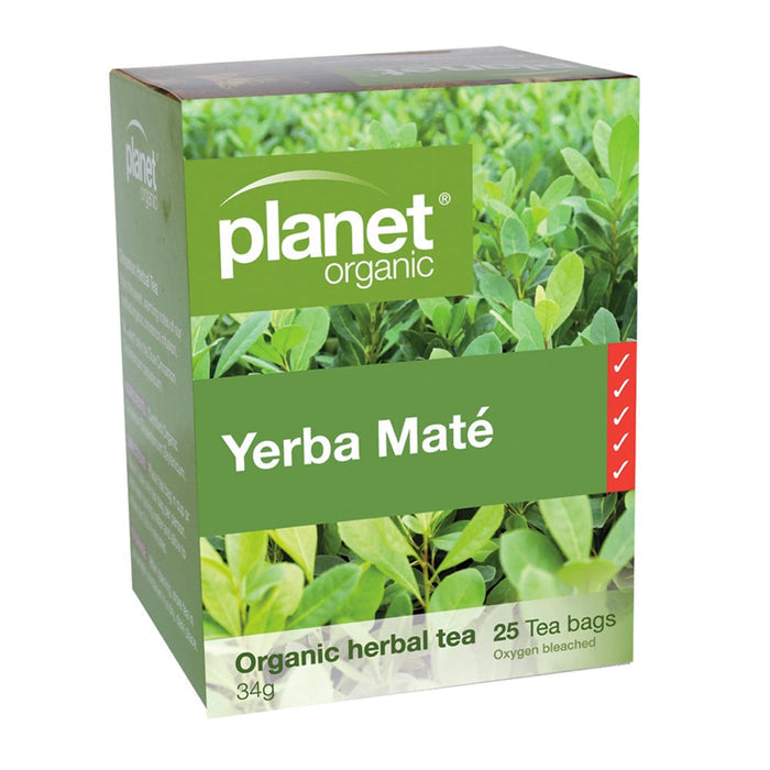 PLANET ORGANIC Yerba Mate Herbal Tea 25 Bags - L'Organic