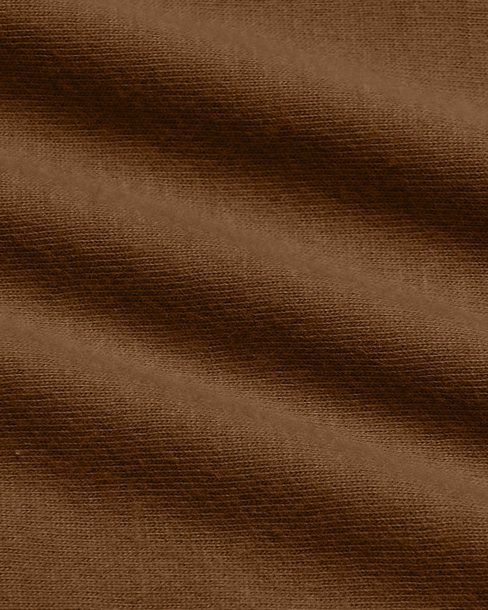 Sepiawood Classic Long Sleeve Crew Neck, showcasing its textured knit fabric.