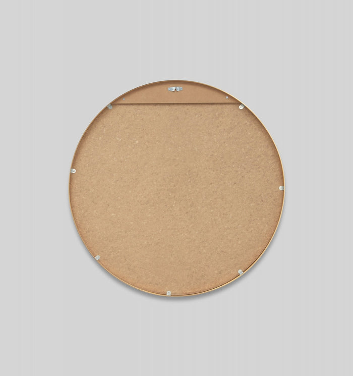 Simplicity Round Metal Mirror | Brass