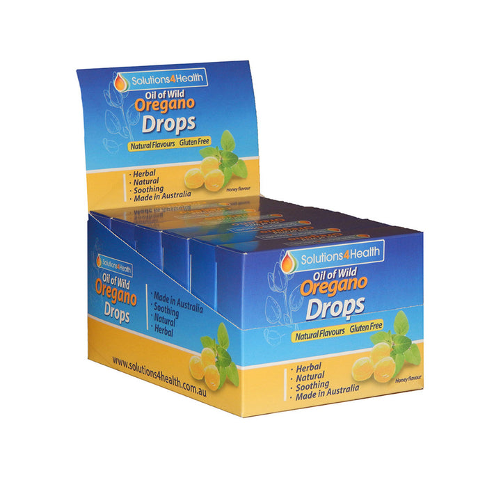 Solutions 4 Health Oil of Wild Oregano Lozenge Drops - 12 Pack x 6 Display - L'Organic