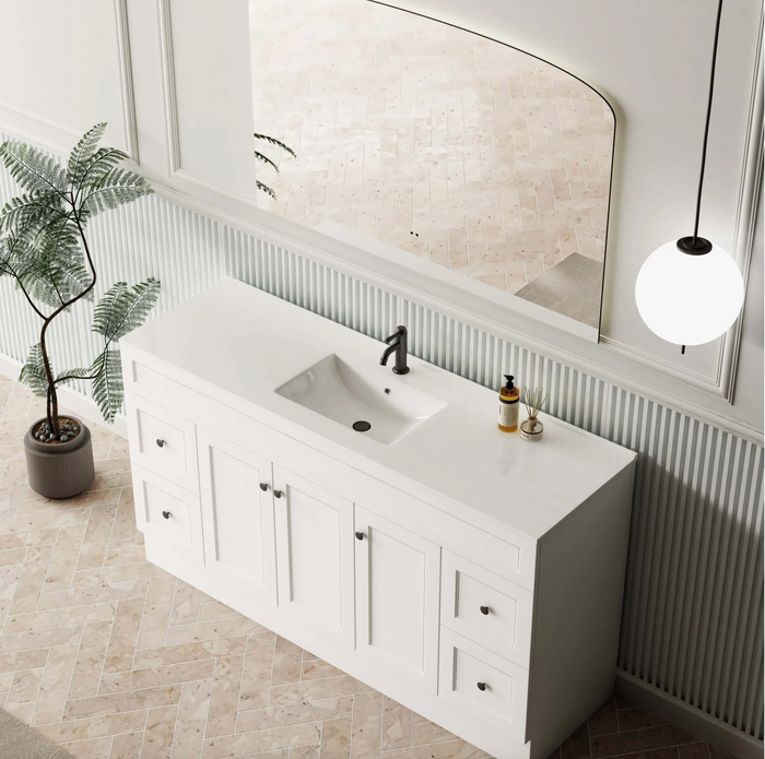 Vanity - Jess Series White - 100% Water Proof