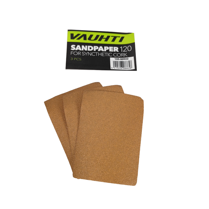 A product picture of the Vauhti Sandpaper For Synthetic Cork (3 Pcs)