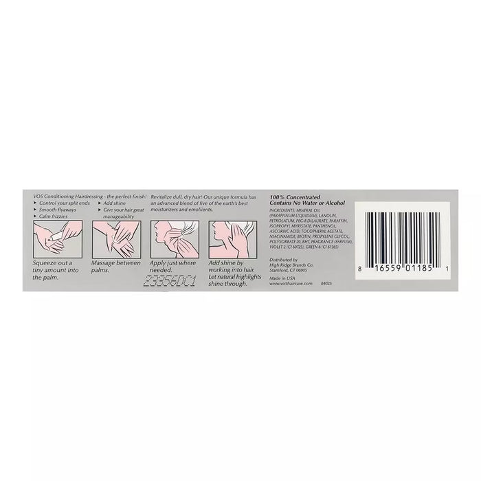 VO5 Conditioning Hairdressing Grey 1.5 oz - 12 Pack