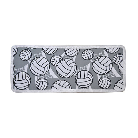 volleyball carryall interior design, compact tote with large interior for volleyball, NGIL volleyball print bag open, volleyball themed tote inner space, volleyball coach bag interior view, small tote with roomy interior for volleyball.