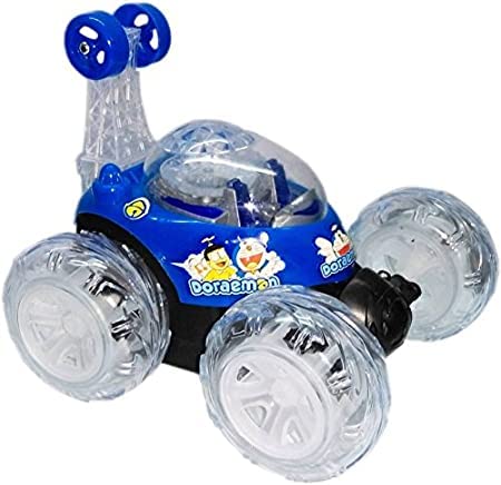 White Whale Ben 10 Rechargeable Stunt Car Big Size 360 Degree Rotating- Remote Control (Multi Color-Assorted)