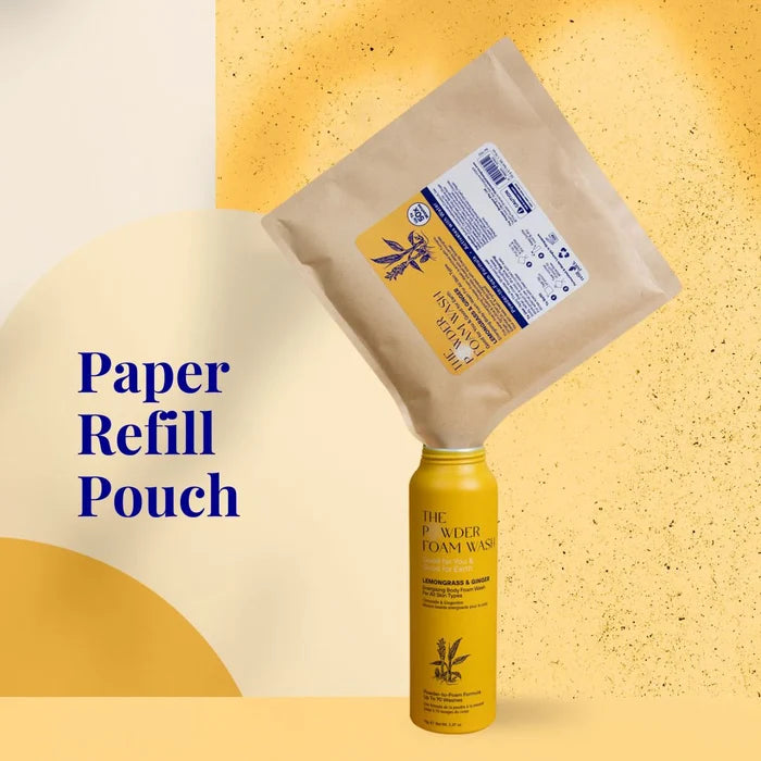 1 Year Supply (320x Washes) - Energising Body Foam Wash For All Skin Types Lemongrass & Turmeric