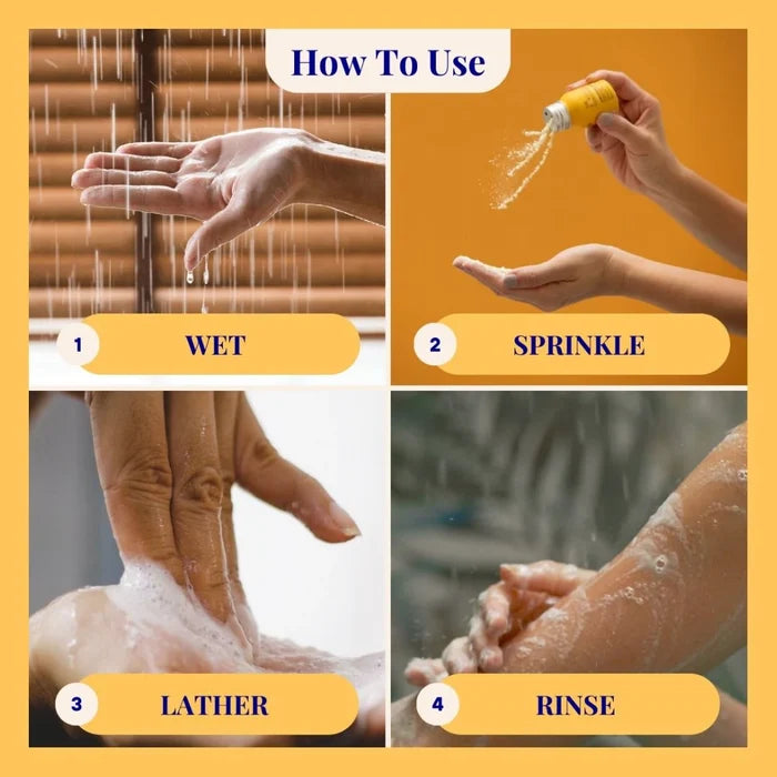1 Year Supply (320x Washes) - Energising Body Foam Wash For All Skin Types Lemongrass & Turmeric