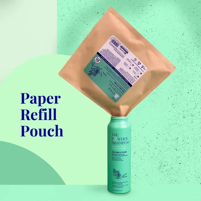 1 Year Supply (320x Washes ) - Exfoliating Shampoo For Loose Dandruff Flakes Tea Tree & Salicylic Acid