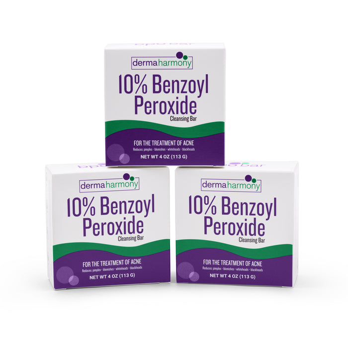 10% Benzoyl Peroxide Cleansing Bar (non-soap) - Unscented