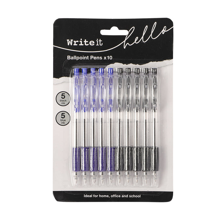 10 Pack Ballpoint Pens