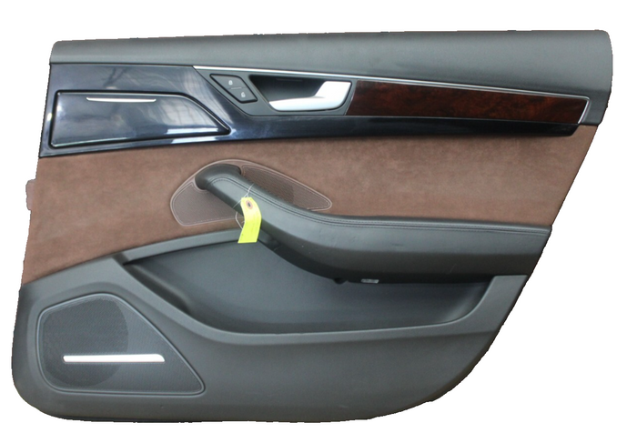 11-18 AUDI A8 REAR RIGHT PASSENGER SIDE INTERIOR DOOR PANEL TRIM OEM 4H4 868 066