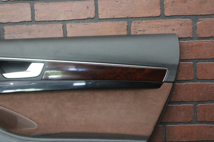 11-18 AUDI A8 REAR RIGHT PASSENGER SIDE INTERIOR DOOR PANEL TRIM OEM 4H4 868 066