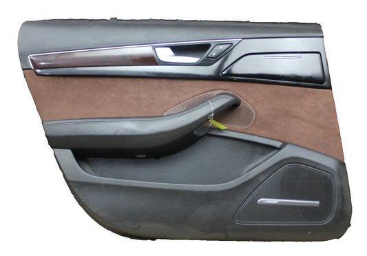 11-18 Audi A8L Quattro Rear Driver LH Side Interior Door Panel Cover 4H4 868 067