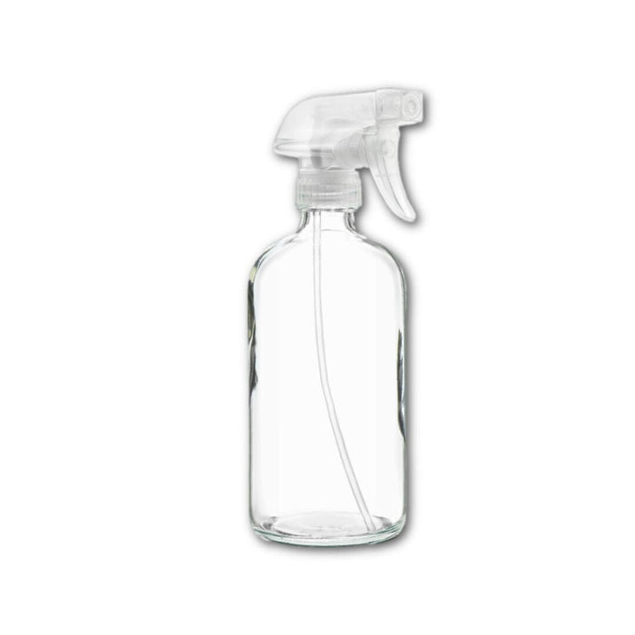16 oz Clear Glass Bottle w/ Natural Trigger Sprayer at Your Oil Tools
