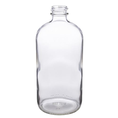 16 oz Clear Glass Bottle w/ Storage Cap at Your Oil Tools