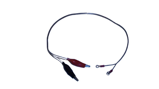 2' Connector Lead Set with Alligator Clips and Spade Connector