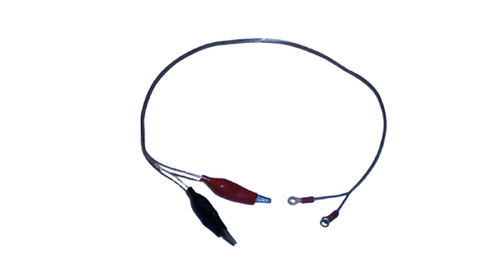 2' Connector Lead Set with Alligator Clips and Spade Connector