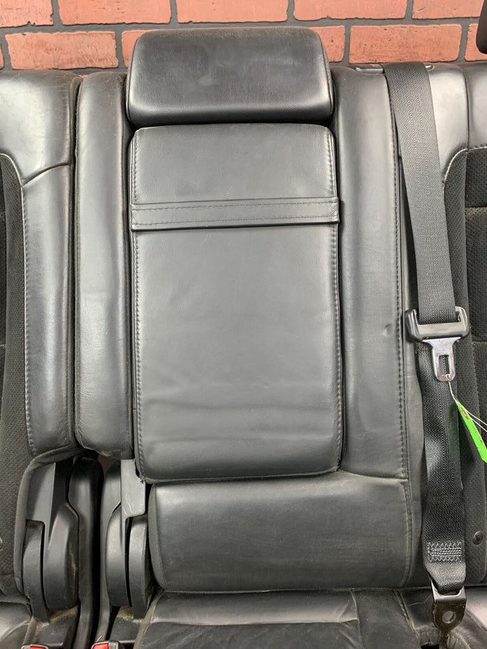 2011-2013 Jeep Grand Cherokee SRT Rear Seat Set Black Leather and Suede TORN
