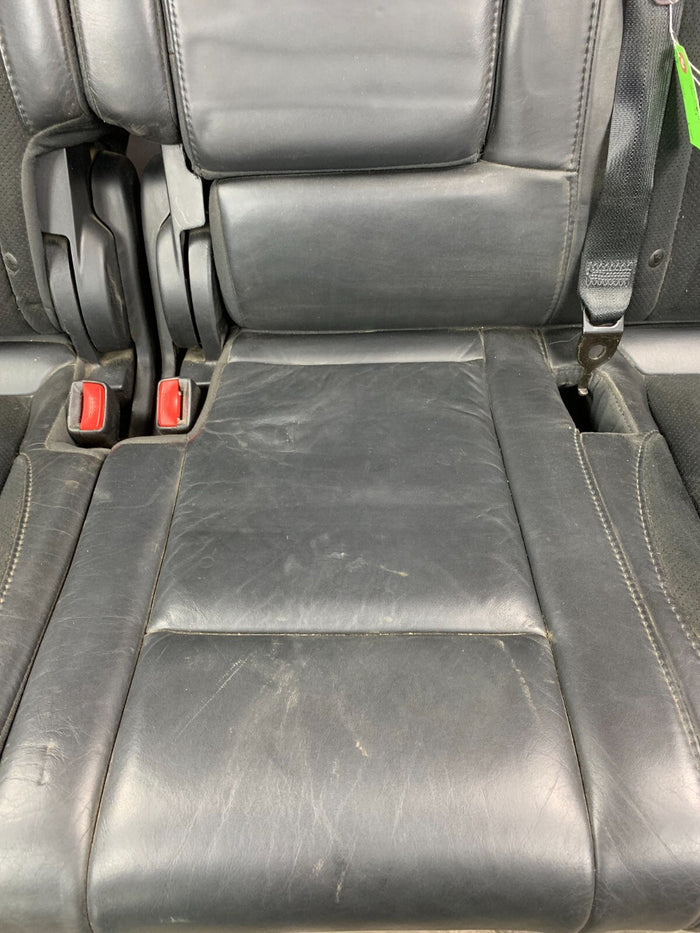 2011-2013 Jeep Grand Cherokee SRT Rear Seat Set Black Leather and Suede TORN