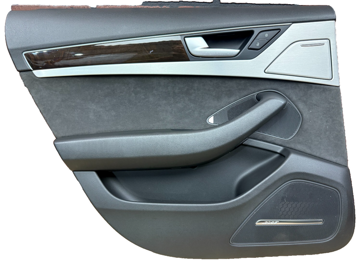 2011-2018 AUDI A8 D4 QUATTRO Rear Door Trim Panel Cover Driver Left Brushed OEM