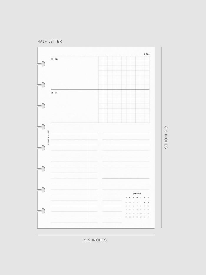 Half Letter 8-Disc Punch