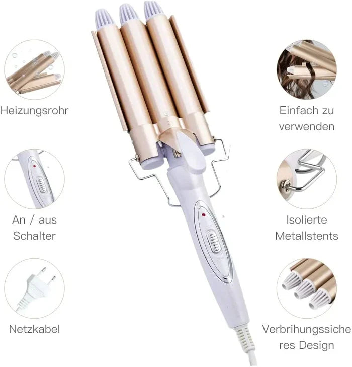 3 Barrel Hair Curler