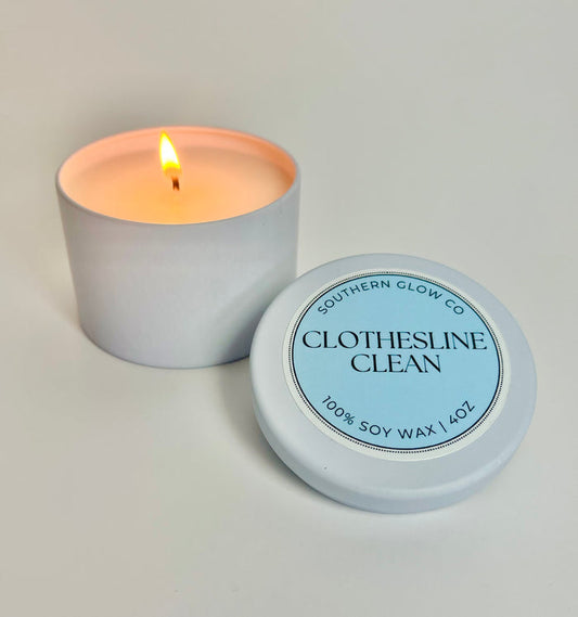 4oz Clothesline Clean Candle