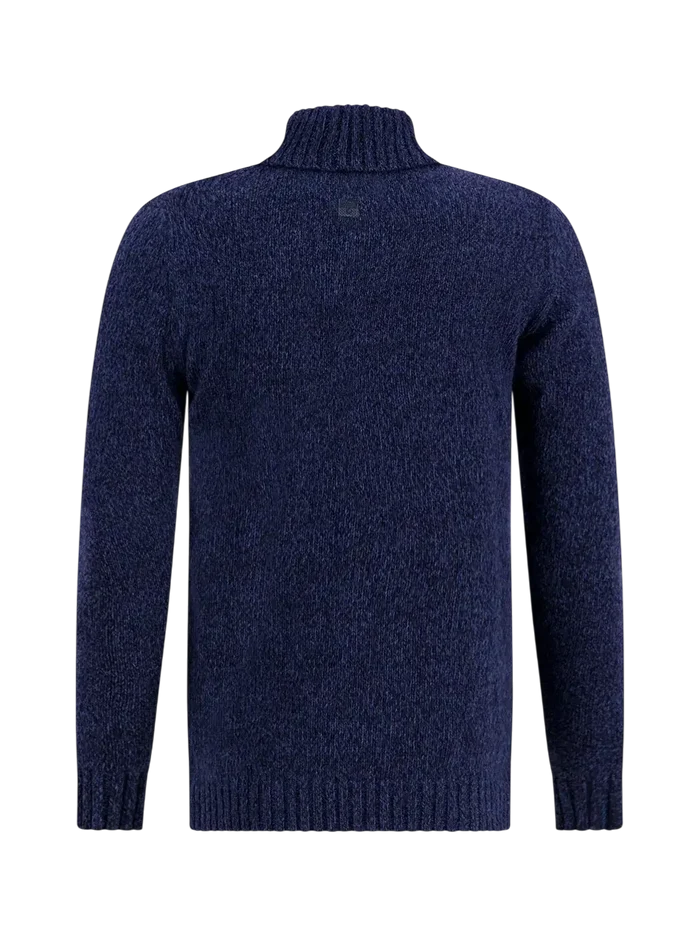 A FISH NAMED FRED TRUI Turtleneck cable NAVY