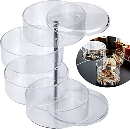 Acrylic 360° Rotating Jewellery Box