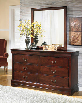 Alisdair B376-36 Dark Brown Bedroom Mirror